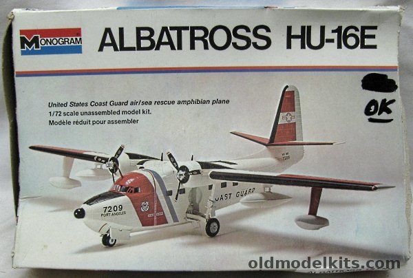 Monogram 1/72 Grumman Albatross HU-16E Coast Guard, 5400 plastic model kit